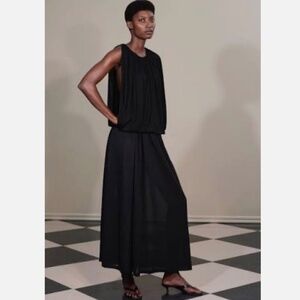 ★100% Authentic! NWT  Toteme Stretch-Jersey Skirt Set Black★